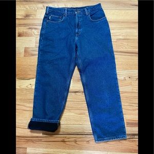 Carhartt B155 DST 36x30 fleece lined denim pants